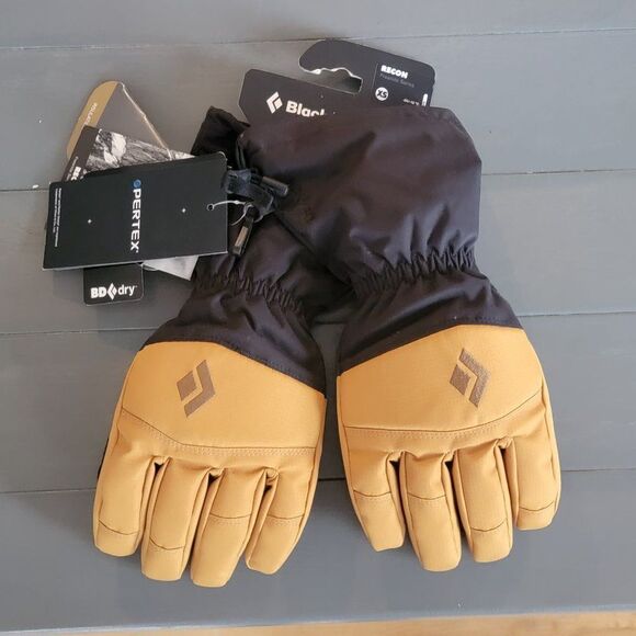 Black Diamond Recon Men's Pertex Shield Gauntlet Cuff Winter Gloves Size XS - Picture 5 of 11